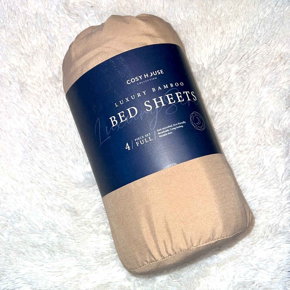 COSY HOUSE LUXURY BAMBOO BED SHEETS (FULL)